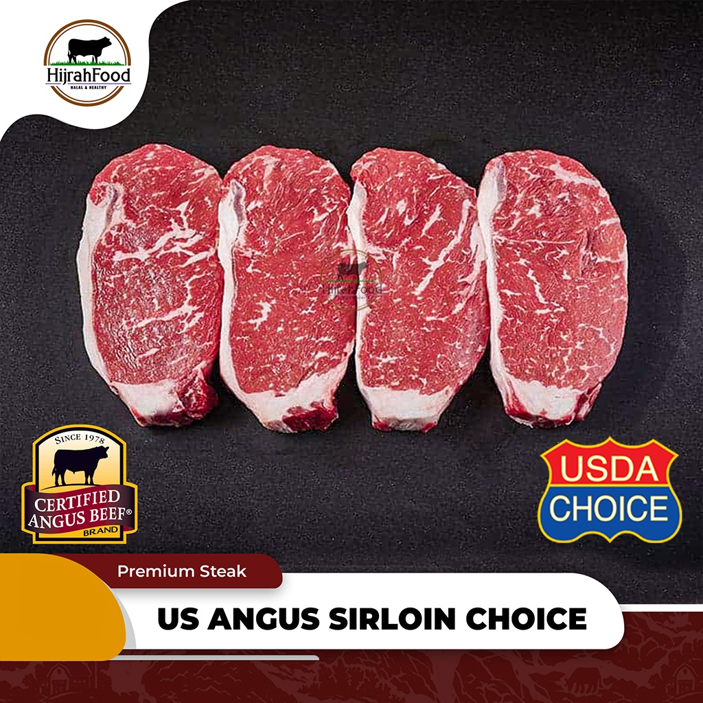 

Sirloin Steak USDA Choice Grade | US Black Angus Beef Striploin Steak