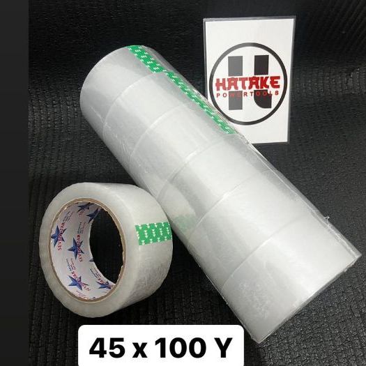 

LAKBAN BENING 45Mm 100 YARD & 45Mm 200 YARD 2 INCH ( 1 pcs) putih transparan