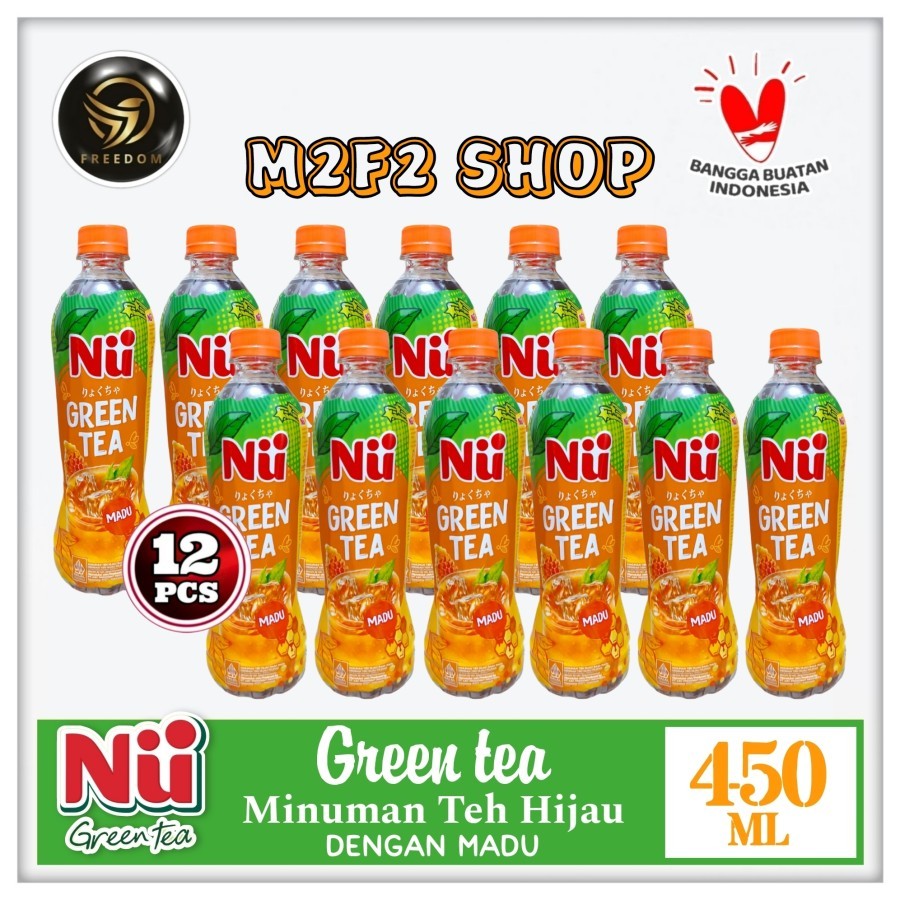 

NU Green Tea Honey | Teh Madu Botol Pet - 450 ml (Kemasan 12 Pcs)