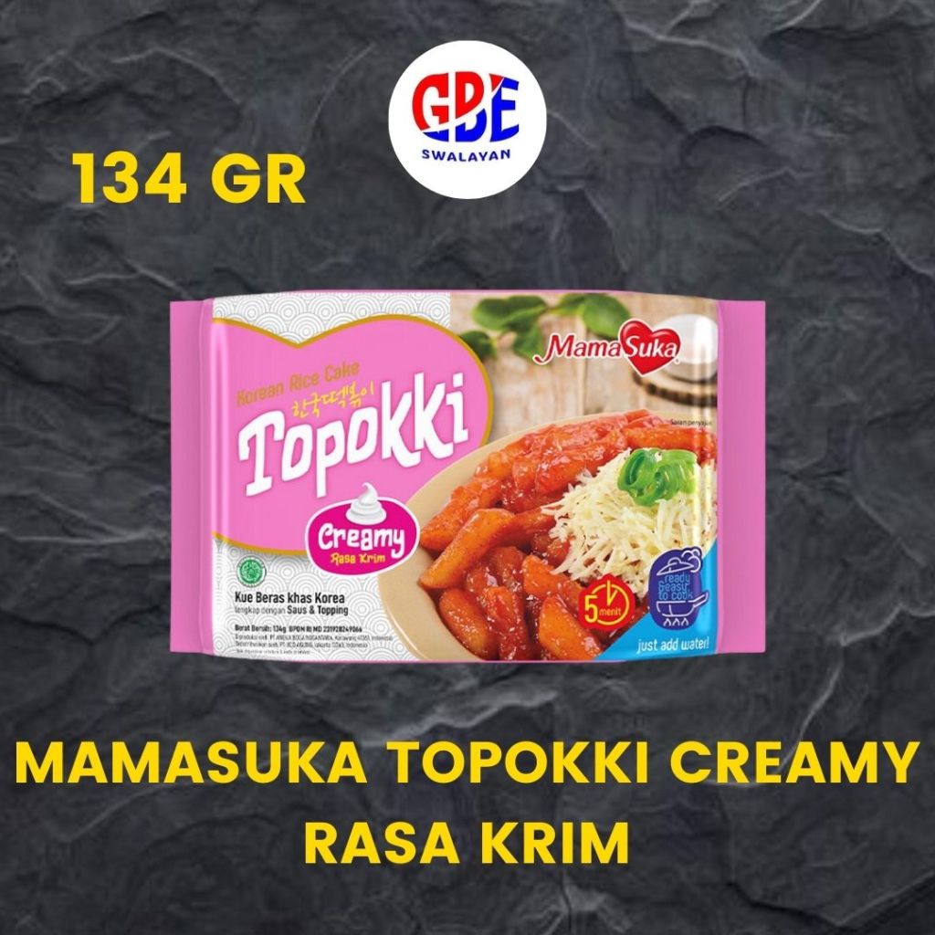 

Mamasuka Topokki Creamy Rasa Krim 134g
