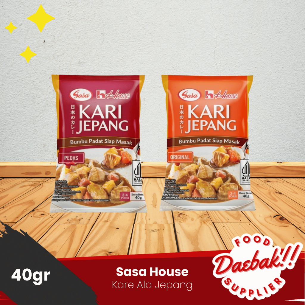 

Sasa House Kari Jepang | Japanese Curry Roux | Bumbu Kari Jepang | Padat Siap Masak 40gr