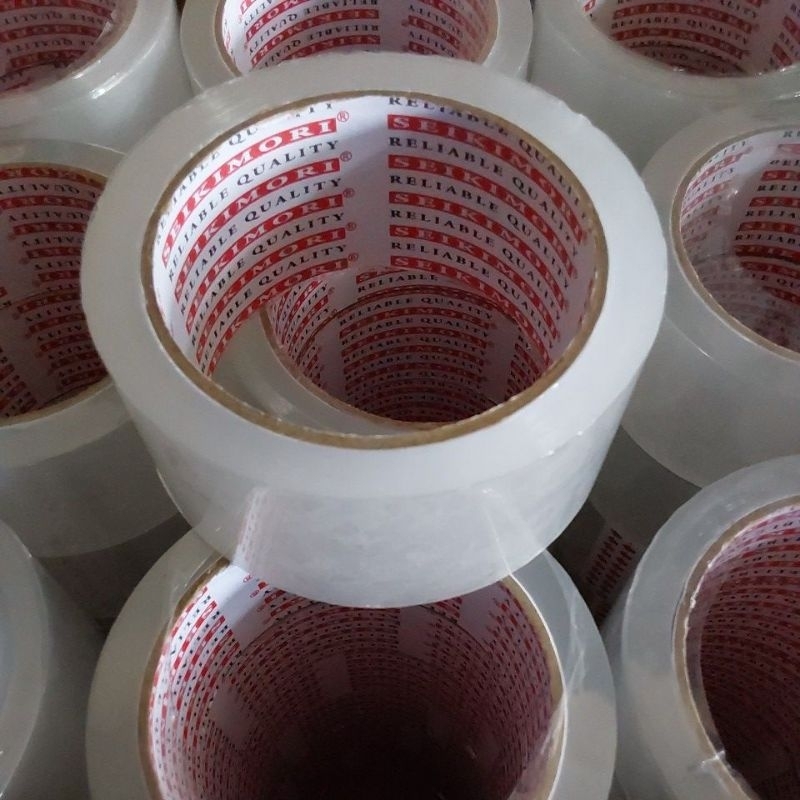 

Lakban OPP/ isolasi kardus bening 45mm x 60mtr