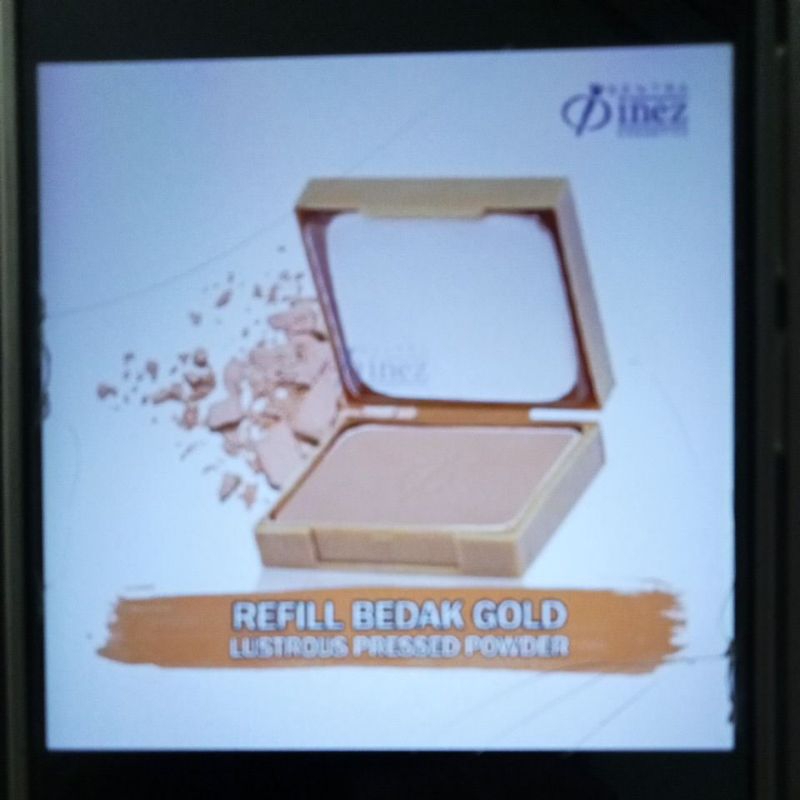 INEZ Refill bedak Gold lustrous Pressed powder bedak Padat Inez 900
