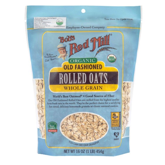 

Bob's Red Mill Organic Old Fashioned Regular Rolled Oats 454 gr