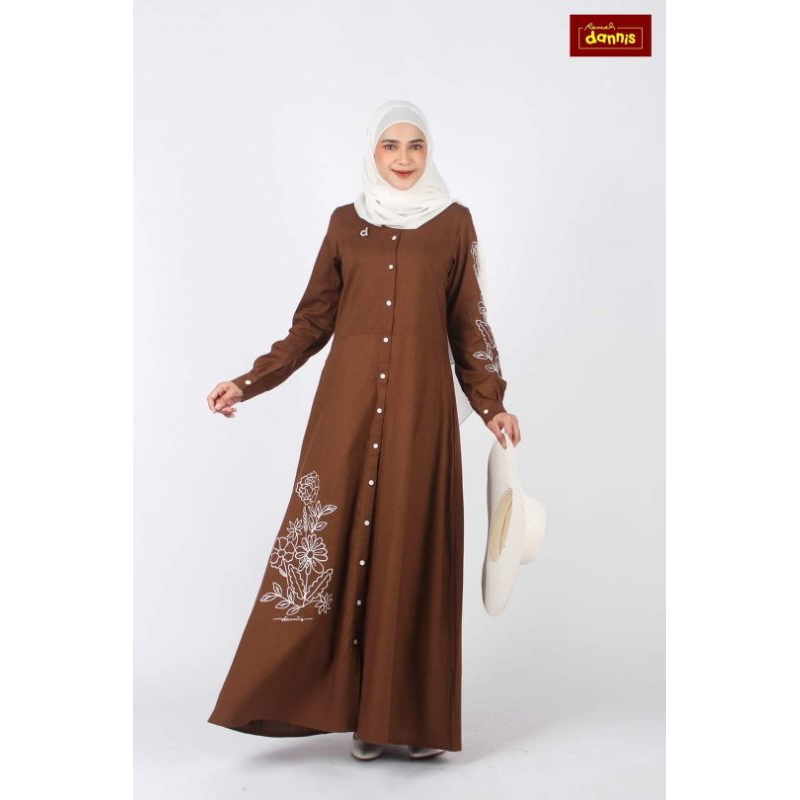 DANNIS SALE Ready gamis wanita dewasa A240814 terbaru by dannis collection/dannis terbaru