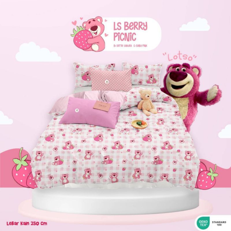 KAIN CVC METERAN STAR - LS BERRY PICNIC