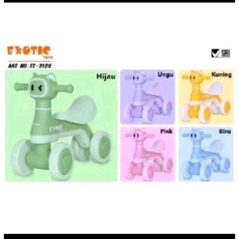 SEPEDA ANAK BALANCE BIKE PUSH BIKE EXOTIC ET 2129