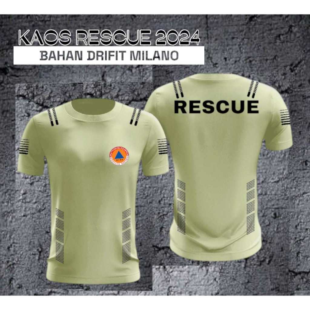 Kaos jersey rescue BPBD new 2024 /kaos rescue /bahan dryfit milano