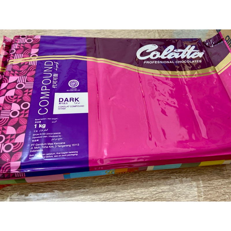 

Colatta dark chocolate compound 1kg coklat batang