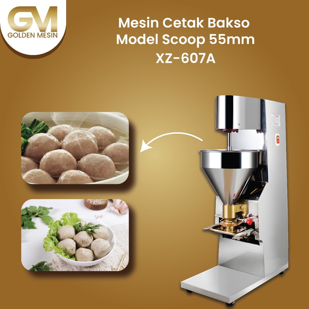 Mesin Cetak Bakso Model Scoop/Sendok|Pencetak Bakso|Mesin Bakso Scoop (xz-607a)