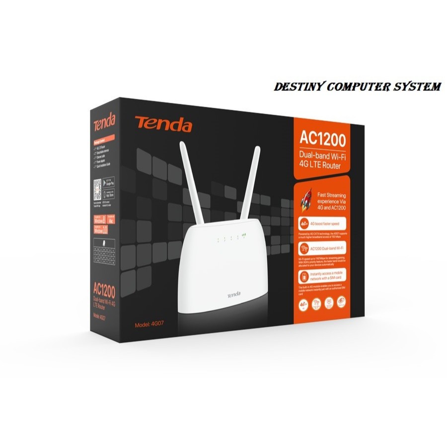 Tenda 4G07 AC1200 Dual-band Wi-Fi 4G 3G LTE Router