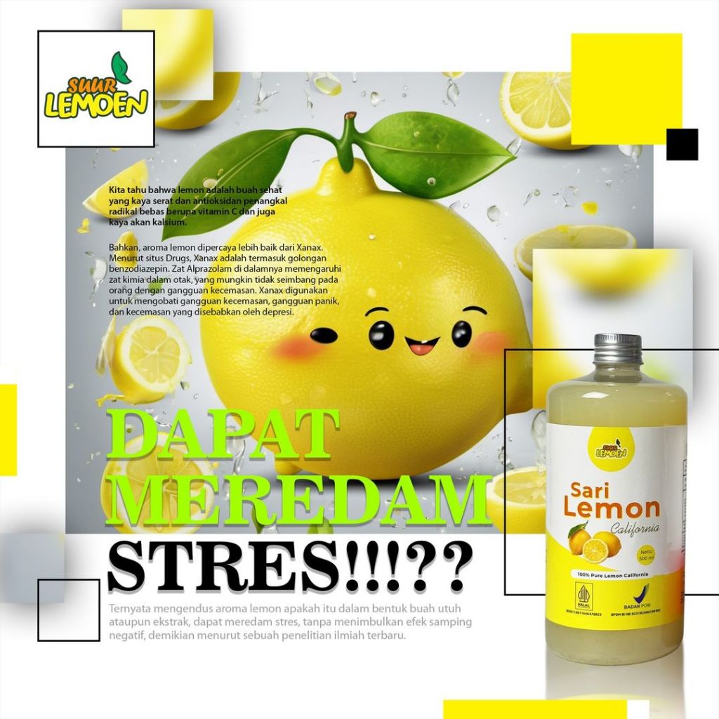 

PAKET ANTI STRES & DEPRESI-PAKET SARI LEMON 250 & 500ML-PAKET SEHAT TANPA STRES-DM72