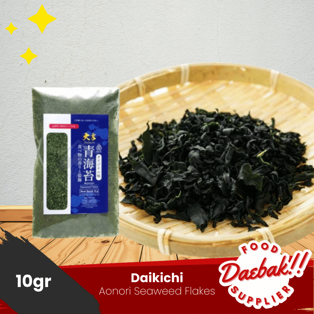 Daikichi Aonori Serbuk Rumput Laut | Seaweed Flakes | Rumput Laut Kering | Rumput Laut bubuk 10gr