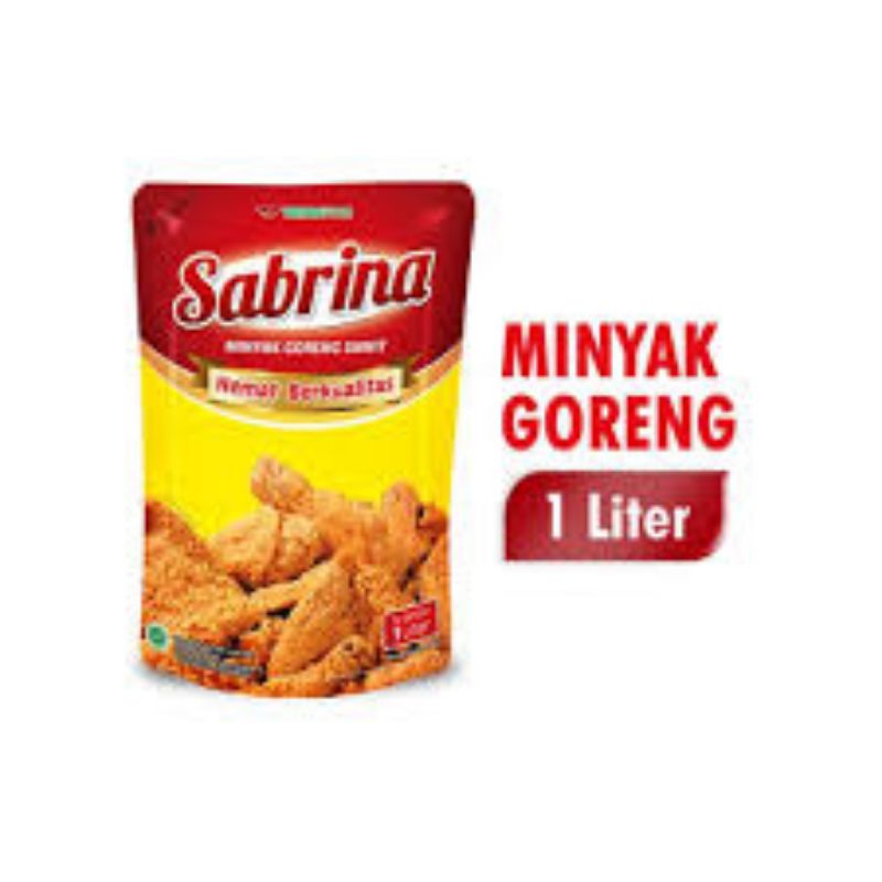 

SABRINA MINYAK GORENG KEMASAN POUCH/REFILL KEMASAN 1 LITER SATUAN