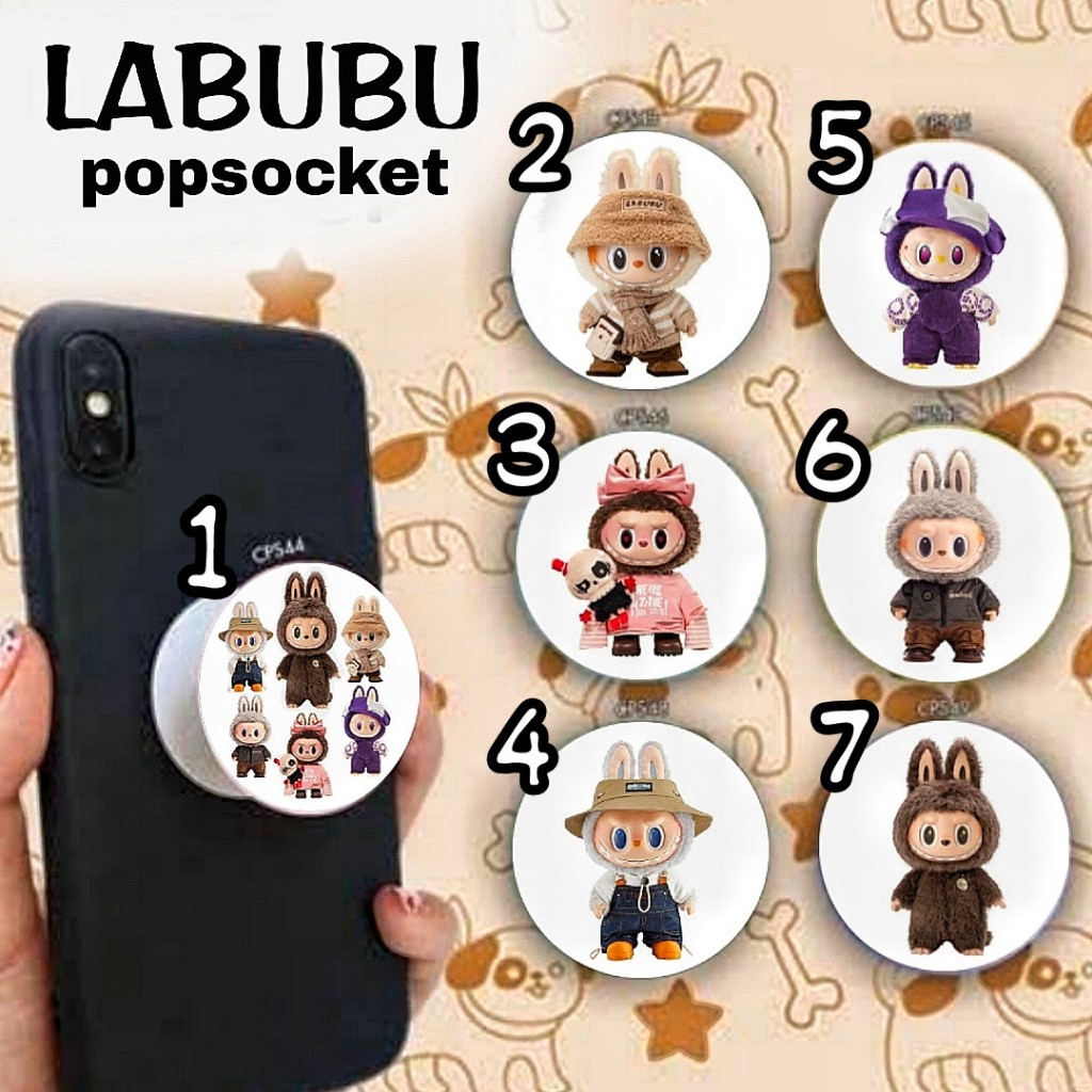 POPSOCKET LABUBU RESIN PHONE HOLDER GRIPTOK POP SOCKET PENYANGGA HP