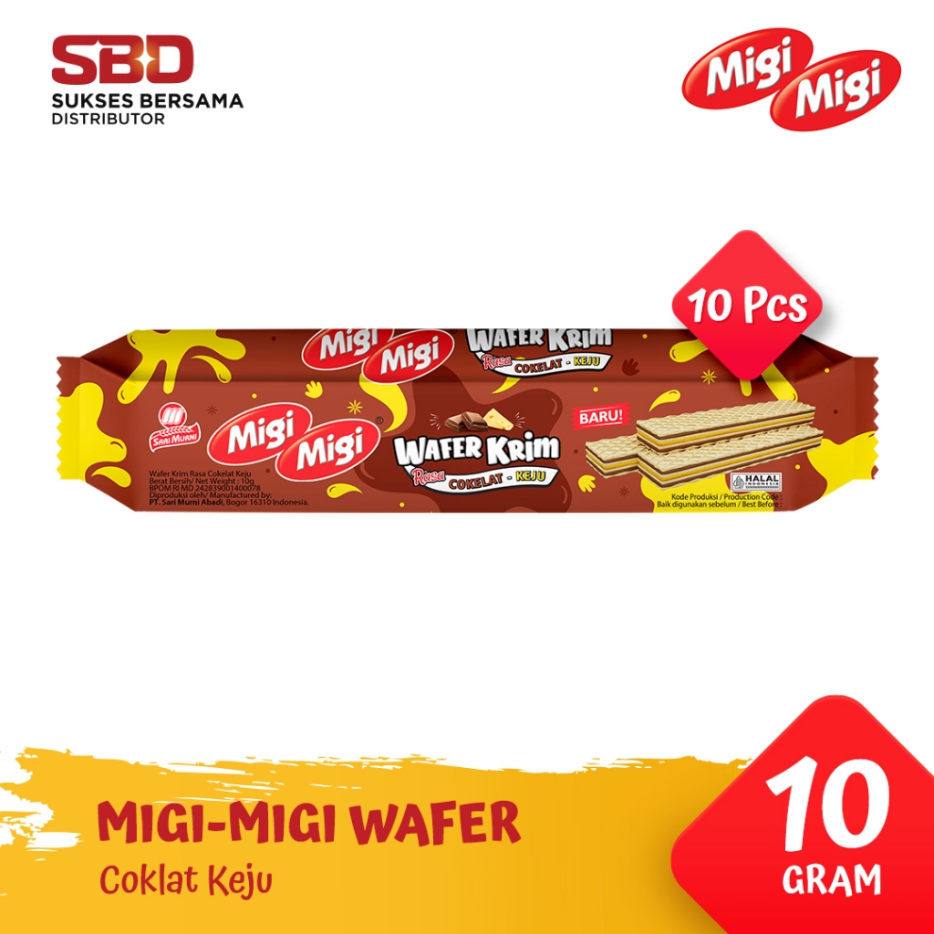 

Migi Migi Wafer Krim - Cokelat Keju [1 Pack @ 10 Pcs]