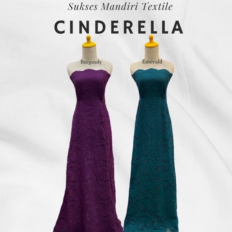 [CINDERELLA] Kain Tile Tulle Brokat Mewah | Harga ½ meter = 50 cm (Bahan Dress Bridesmaid, Kondangan