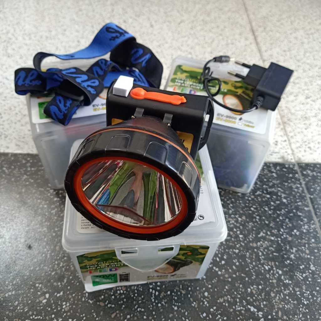 (Senter Kepala ) Senter Kepala LED 20 Watt Super Terang Evatech