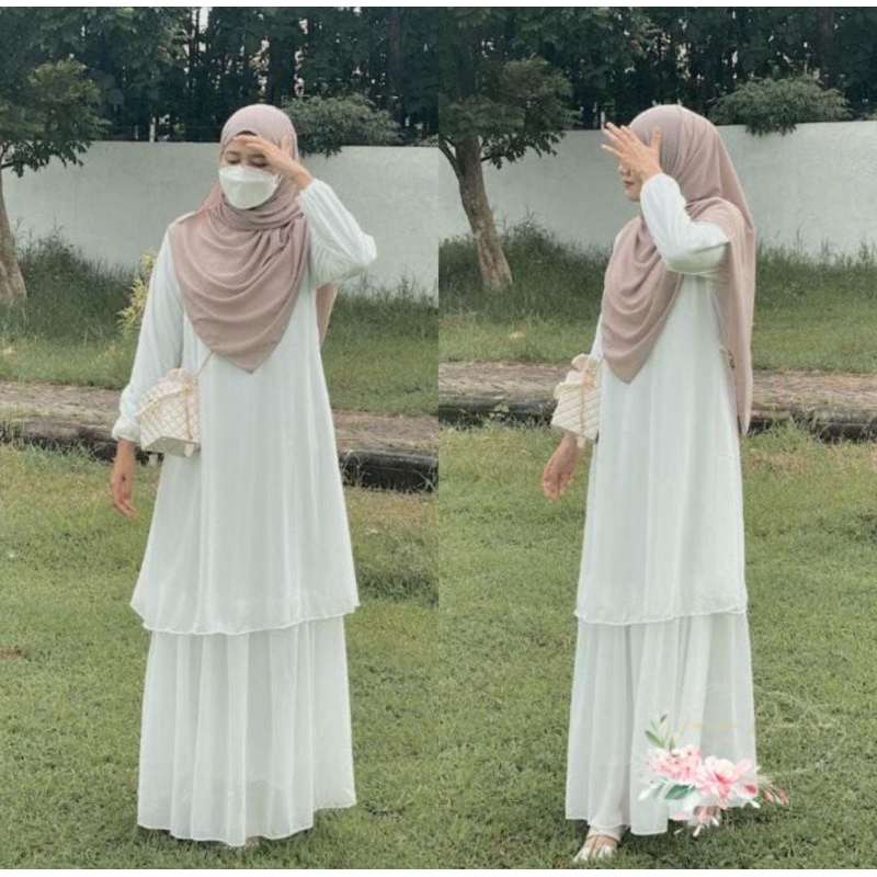 gamis polos Ceruti Malaysia murah