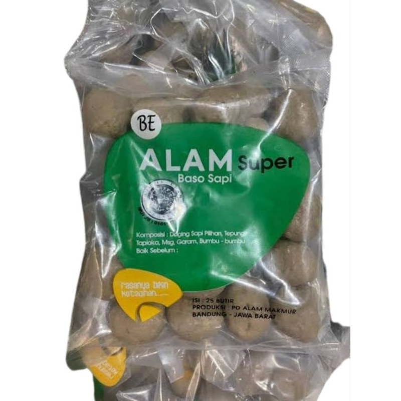 

Bakso Sapi Alam Super isi 25 baso