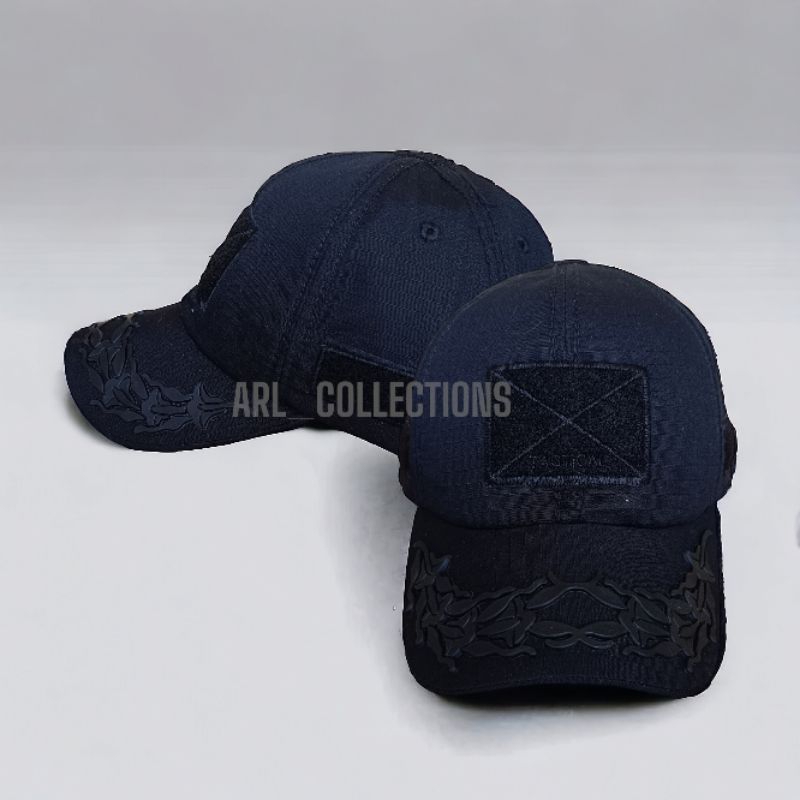 topi tactical bdu pamen tni ad polos hitam full ripstop cotton baseball caps
