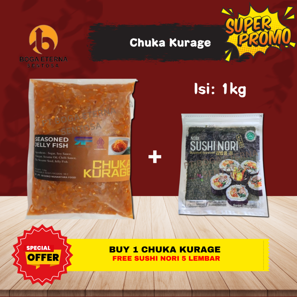 

CHUKA KURAGE / UBUR UBUR 1 KG (PROMO!) HALAL