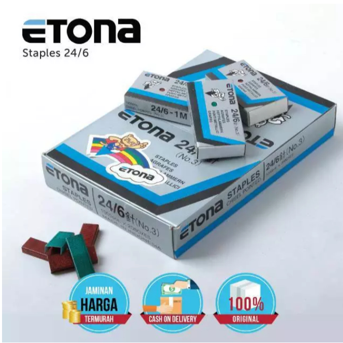 

Etona Isi Steples 24/6 No. 3 / Isi Steples Besar