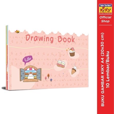 

KIKY Buku Gambar A4 (Uk. 20 x 30 cm) - 1 Buku / Drawing Book
