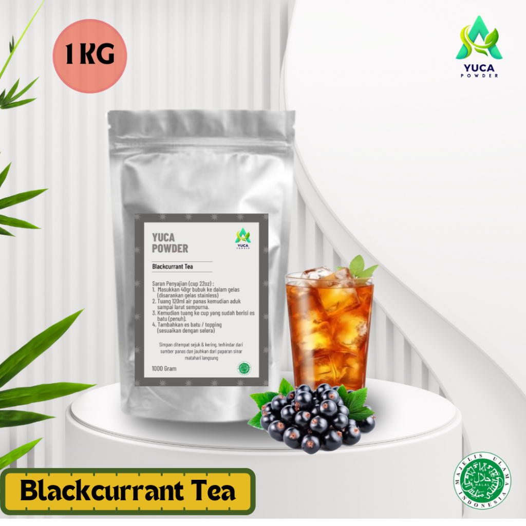 

Bubuk Minuman Rasa BLACKCURRANT TEA 1Kg - Powder Drink Mix Blackcurrant Tea 1Kg