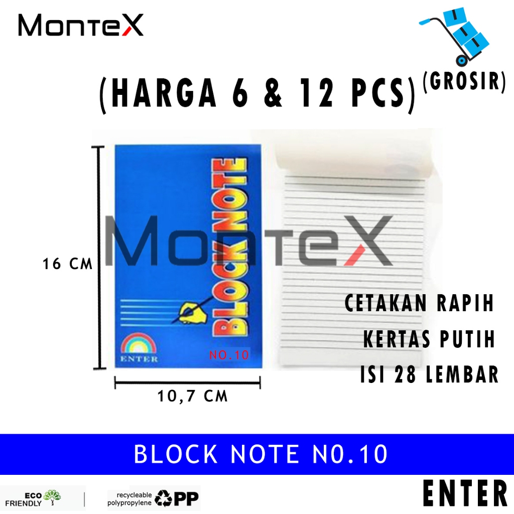 

ENTER BLOC KNOTE A6 KECIL BUKU CATATAN NOTEBOOK SEMINAR PROMOSI