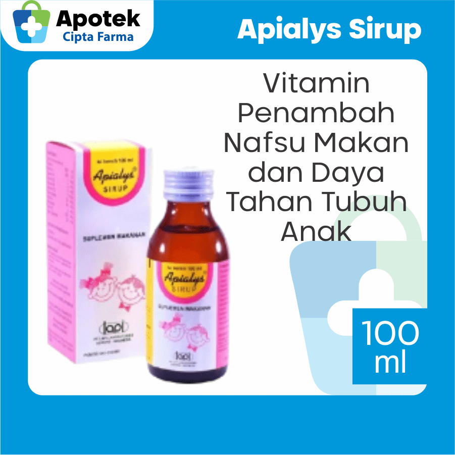 Apialis Apialys Syrup Apyalis Sirup Multivitamin Multi Vitamin Vitamin A Vitamin B1 Vitamin B2 Vitam