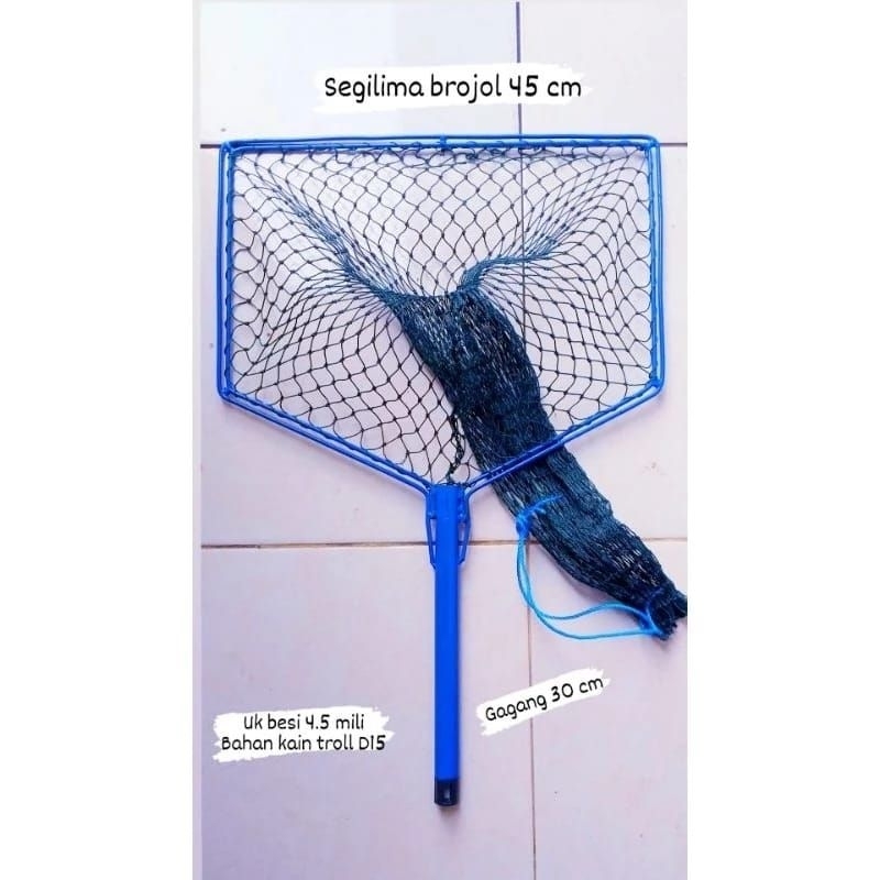 Serok ikan brojol panen ikan,serok ikan ukuran komsumsi,serok ikan jumbo,serok ikan brojol benang tr