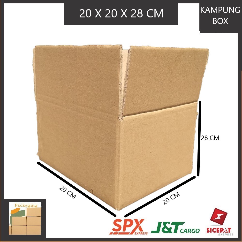 

KARDUS PACKING SINGGLE WALL UKURAN P20xL20xT28