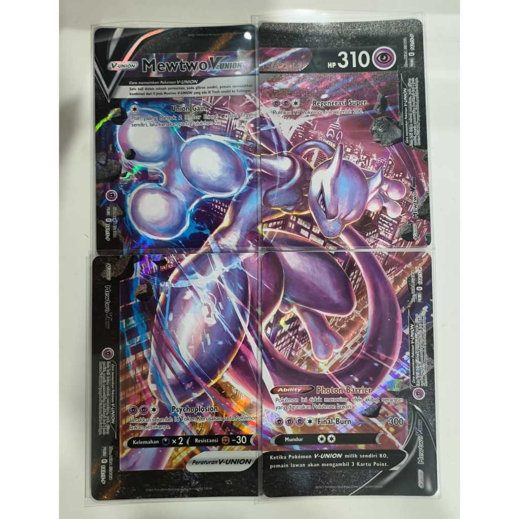 Kartu Pokemon Original TCG Mewtwo V Union Bahasa Indonesia