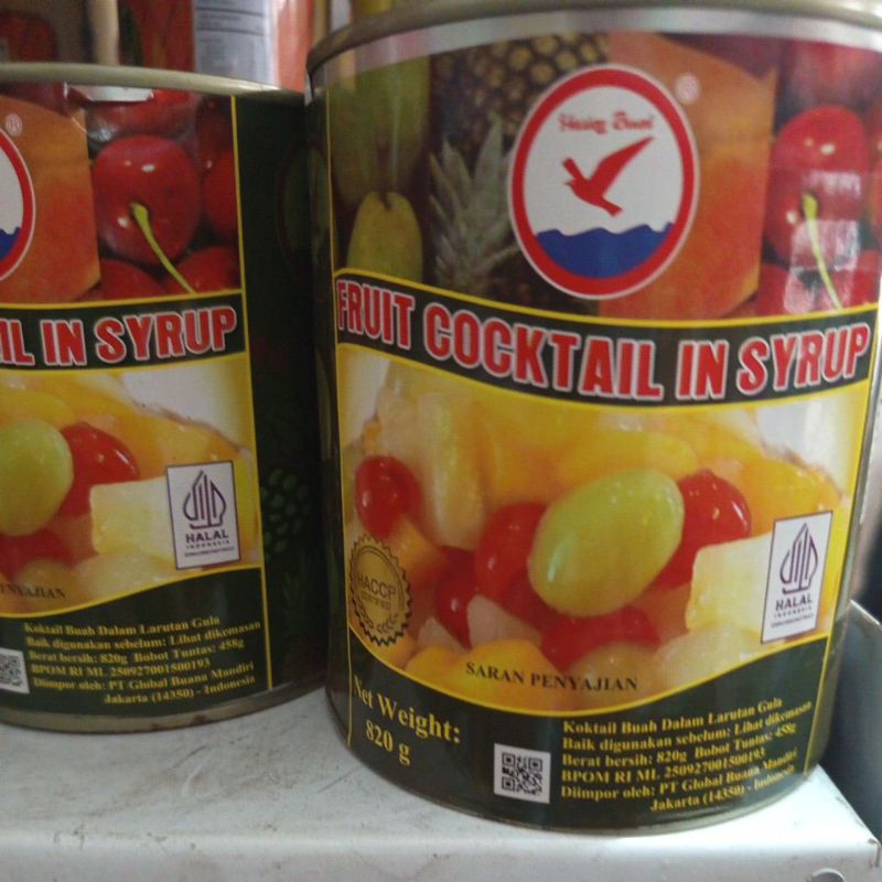 

BUAH COCKTAIL SIRUP KALENG- COCKTAIL FRUIT SYRUP 820 Gram