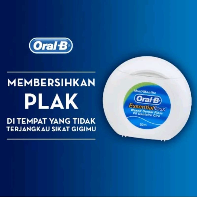 

benang gigi dental floss 50 membersihkan sisa makanan / plak