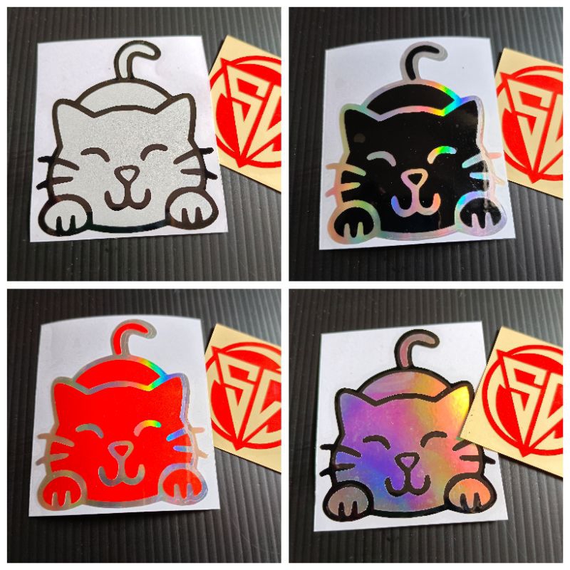 STIKER CUTTING GAMBAR LUCU KUCING