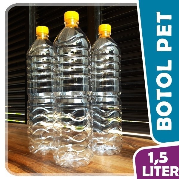GROSIR SABUN BOTOL PLASTIK 1500 ml /  botol PET 1,5 Liter / botol minum plastik tebal bening terbaik