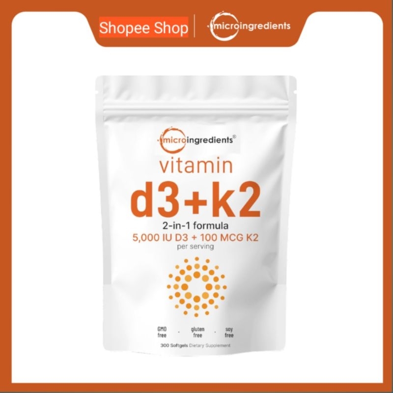 FlashSale MICRO INGREDIENTS MICROINGREDIENTS VITAMIN D3 K2 5000 IU MICROINGREDIENTS VITAMIN D3 5000 