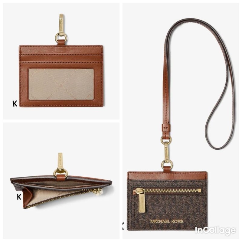 

lanyard name tag MK jet set ew card case id card