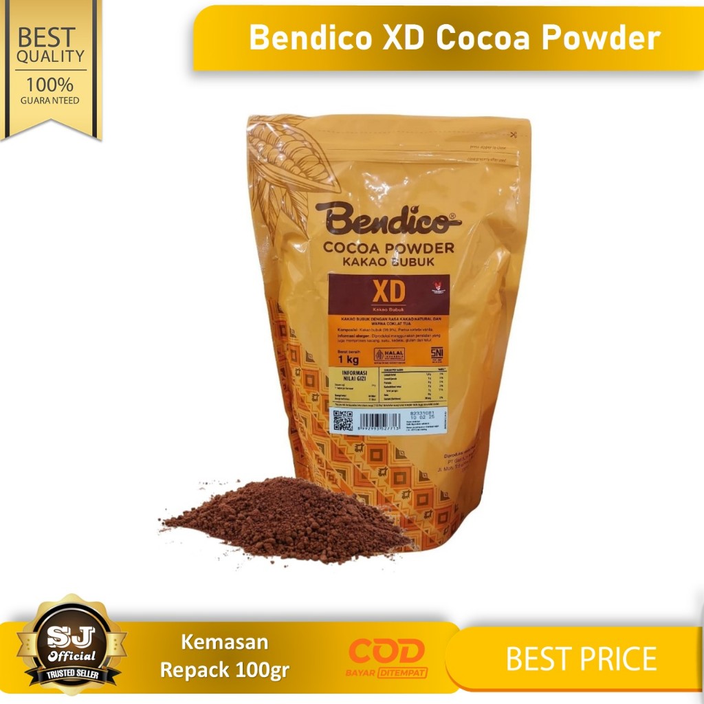 

Coklat Bubuk BENDICO XD Kakao Bubuk Repack 100gr - 100% Pure Cocoa Powder