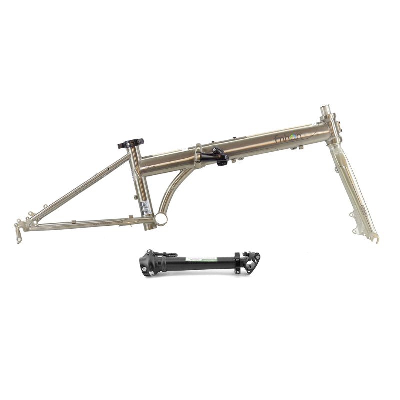 Frame Set Sepeda Lipat FNHON Storm 20 Inch Disc Brake Titanium Seli