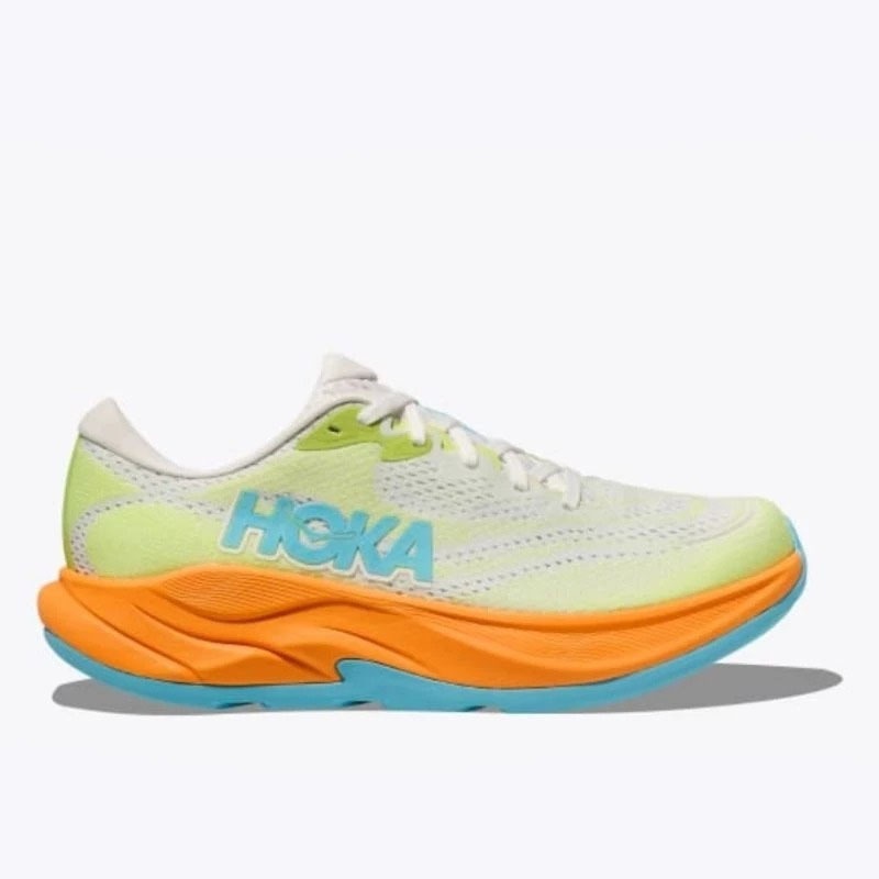 Hoka Sepatu Running Rincon 4 Womens Road Running Shoes - Frost / Lettuce Original