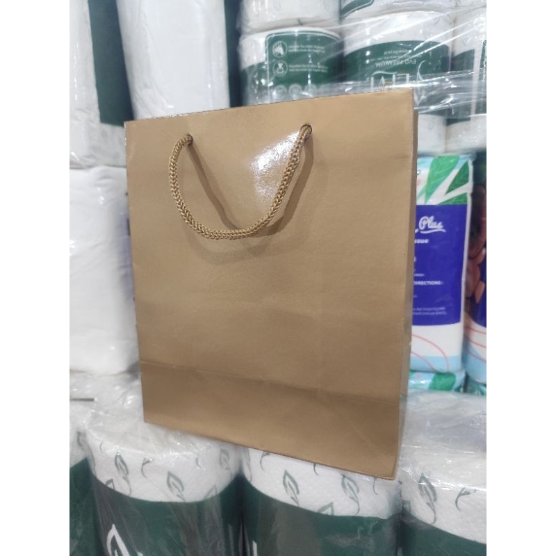 

paper bag mini gold bahan tebal isi 12 pcs new bahan dupex