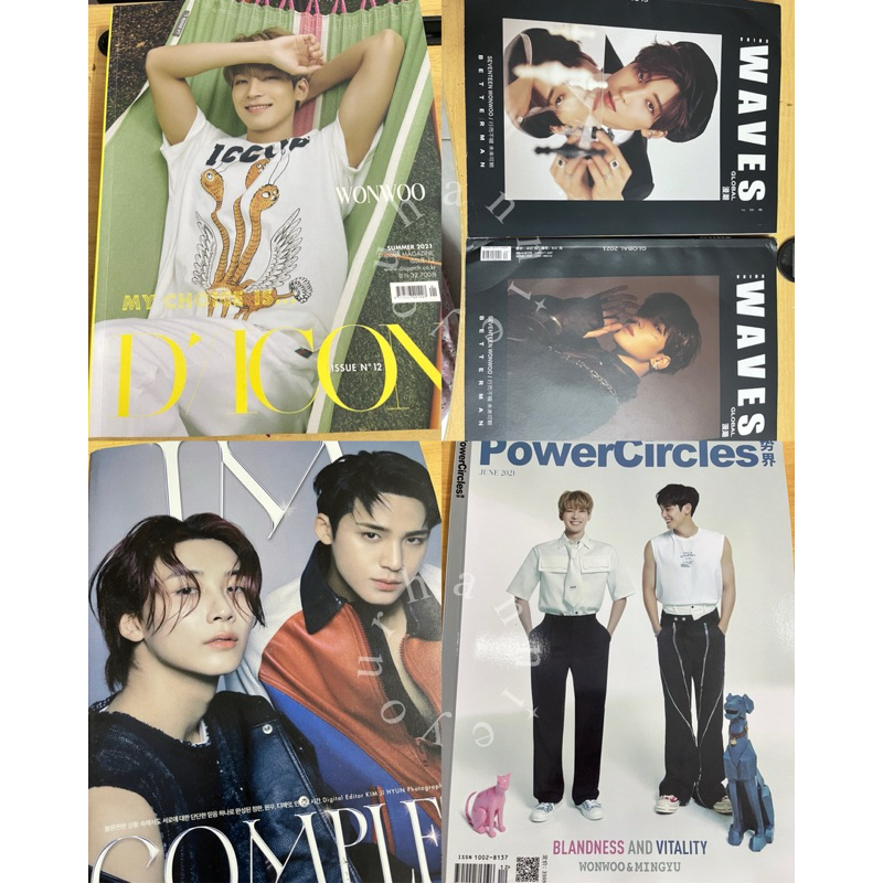 SEVENTEEN MAGAZINE MAJALAH POWECIRCLE MINWON COSMOPOLITAN DICON WONWOO COVER