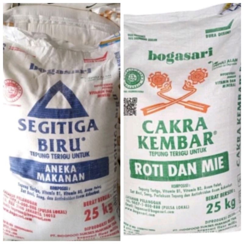 

Tepung terigu protein tinggi dan sedang 250gr