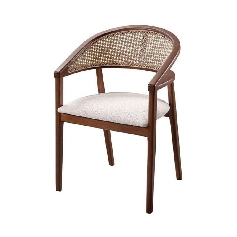 kursi rotan retro kaki kotak kursi cafe rotan kursi resto kursi teras kursi jati