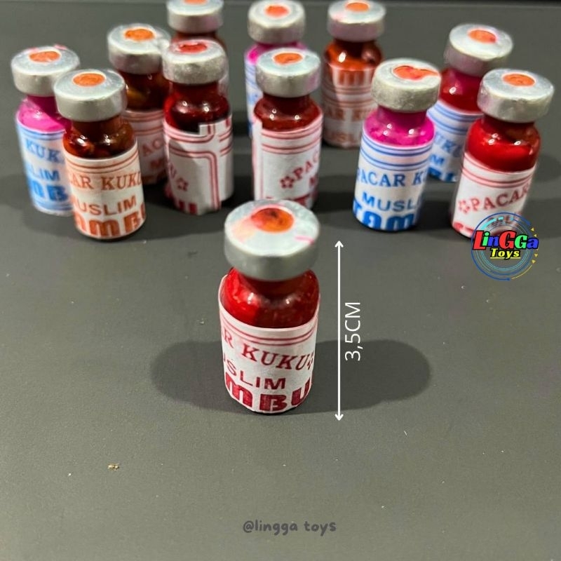 12 pcs pacar muslim botol / pacar kuku