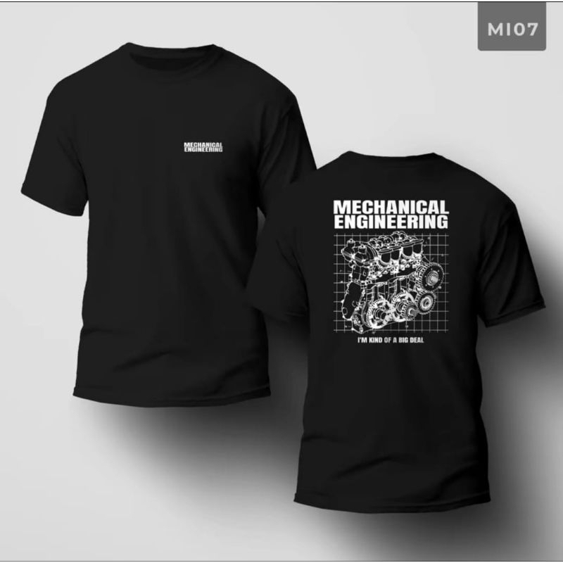 KAOS MECHANICAL ENGINEERING GAMBAR MESIN//T-SHIRT NEW