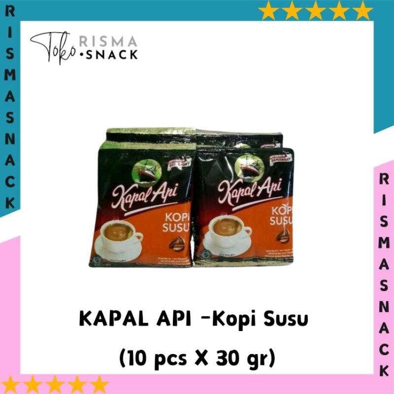 

Kapal Api Kopi Susu Gula sachet rtg (10pcs x 30gr)